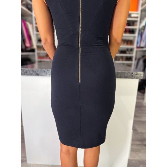 Helmut Lang Black Sheath Bodycon Asymmetrical Hem Dress $345 - Picture 9 of 13